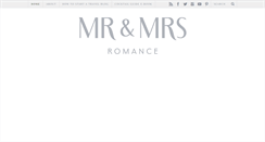 Desktop Screenshot of mrandmrsromance.com